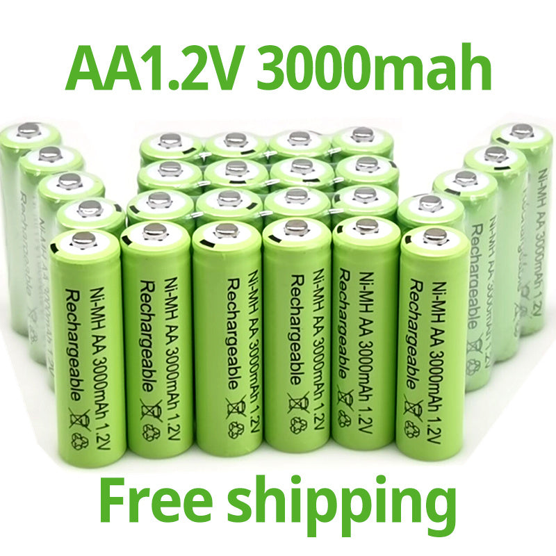 4/8/12/16pcs, New 1.2V 3000mAh Ni MH AA Rechargeable Battery